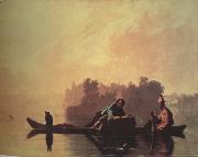 George Caleb Bingham Fur Traders Descending the Missourl (nn03) china oil painting reproduction